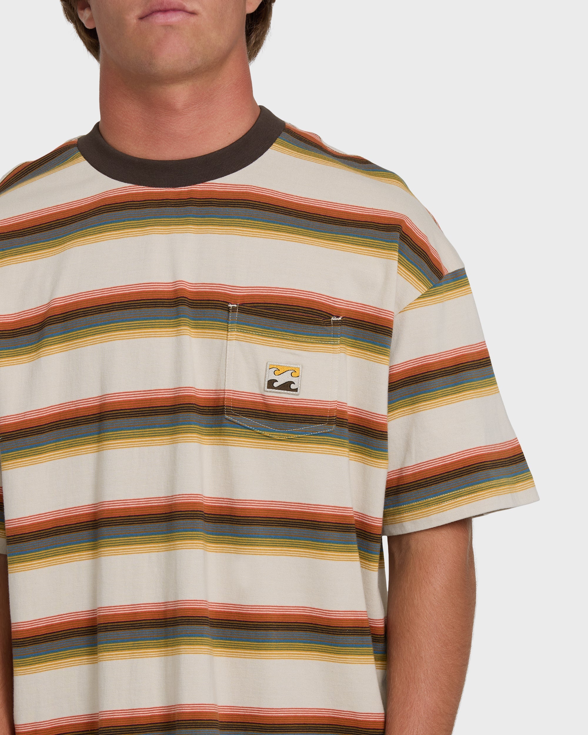 Billabong Baxter Short Sleeve Knit T-Shirt - Oatmeal