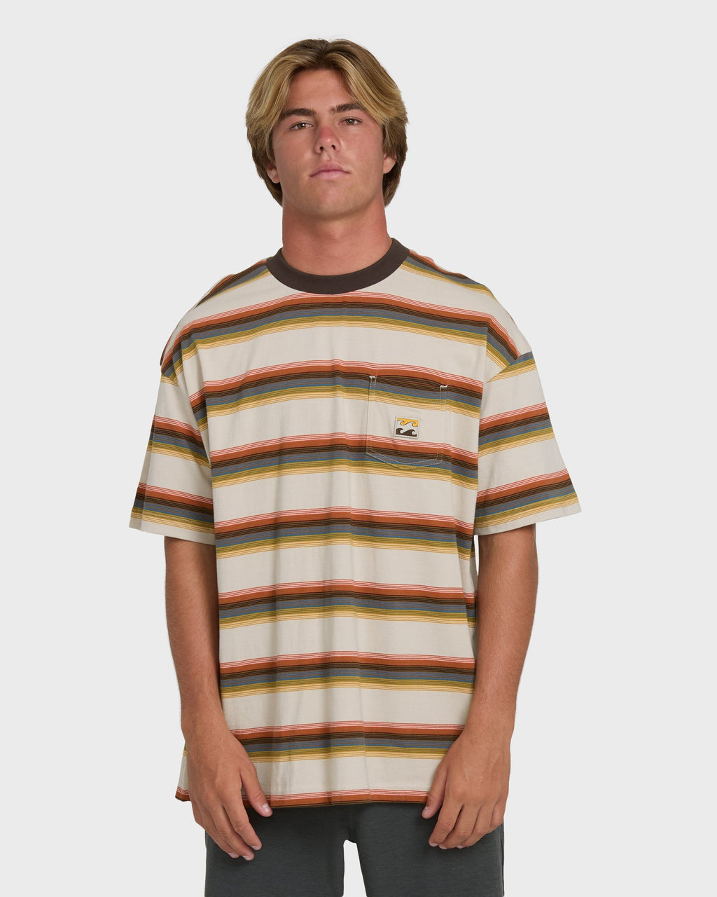 Billabong Baxter Short Sleeve Knit T-Shirt - Oatmeal