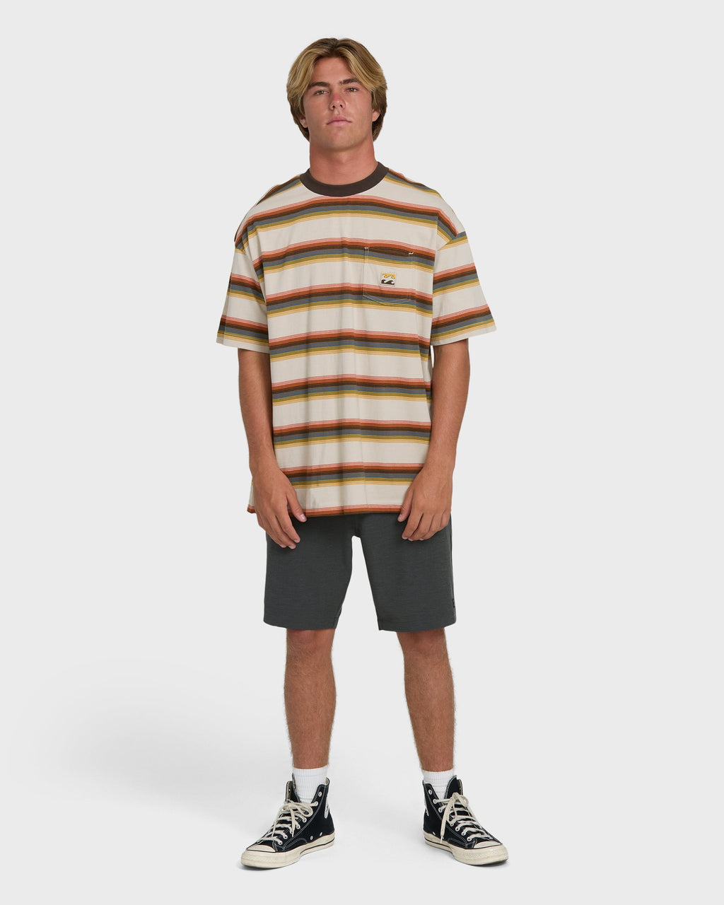 Billabong Baxter Short Sleeve Knit T-Shirt - Oatmeal