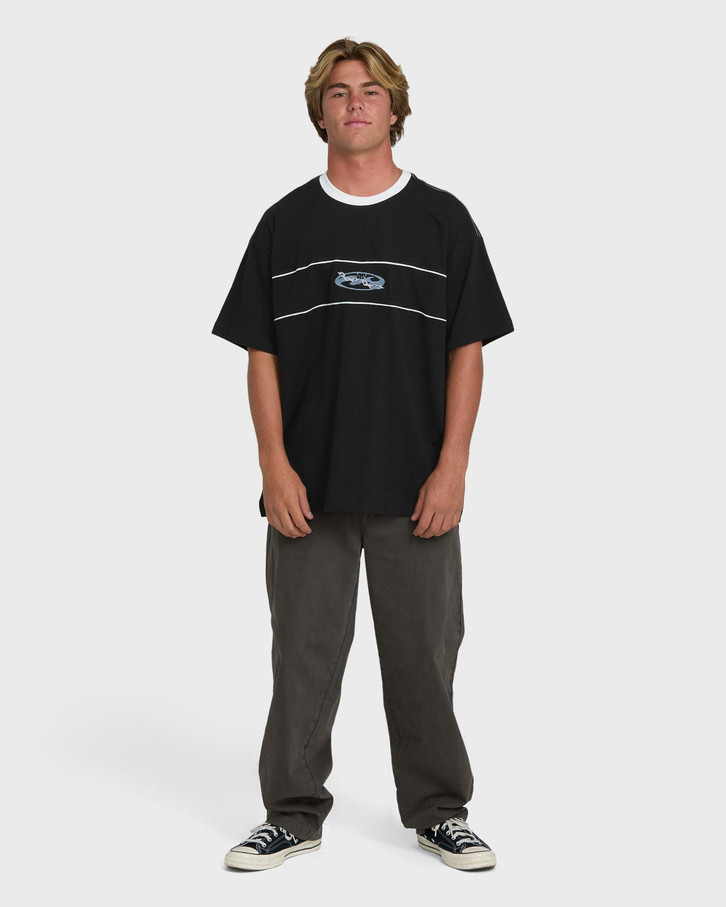 Billabong Bad Dog Precision Short Sleeve Knit T-Shirt - Black