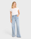 Billabong Free Fall High-Waist Denim Flare Pants - Light Wash
