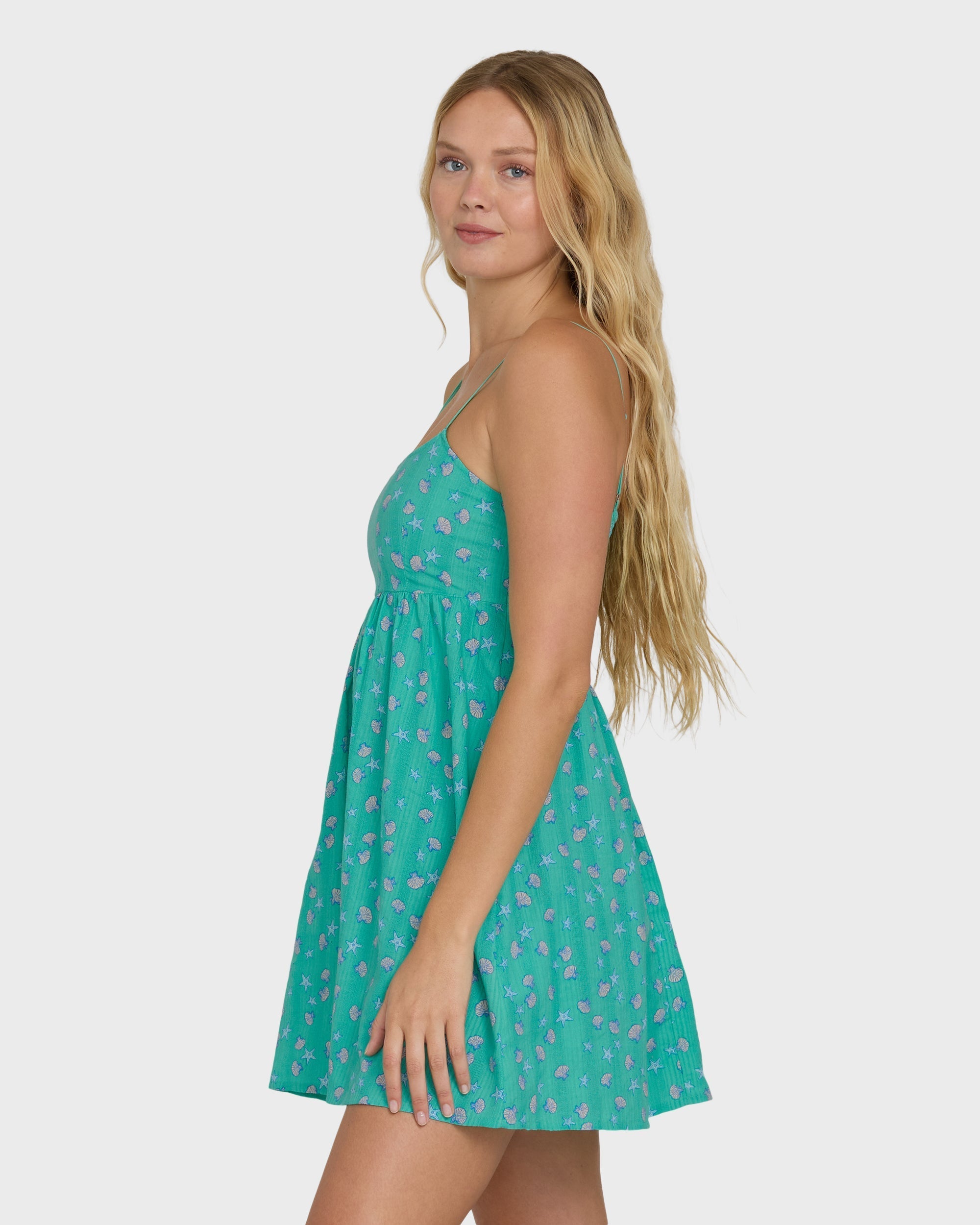 Billabong Island Heat Mini Cover-Up - Green Tropics