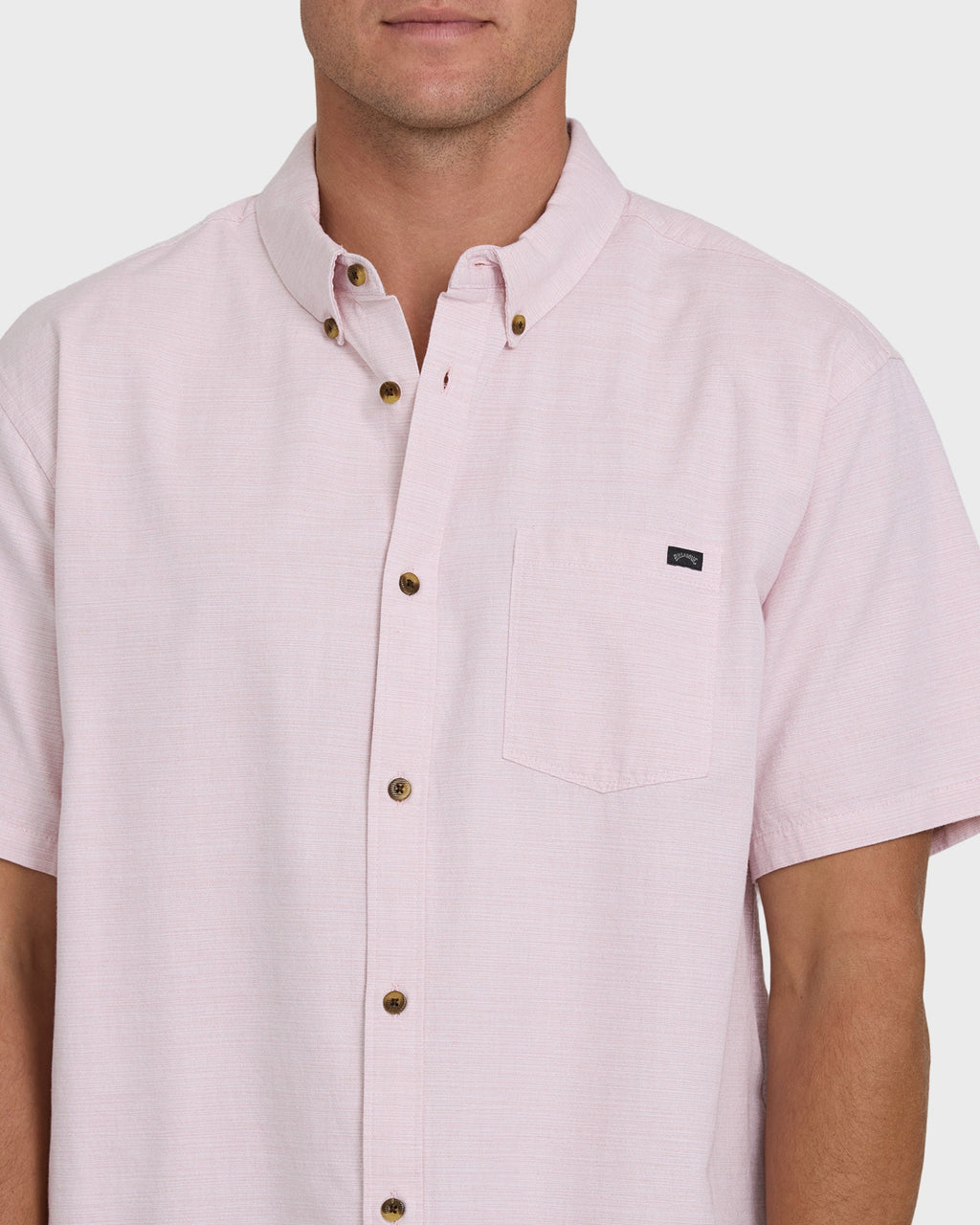 Billabong All Day Short Sleeve Woven Shirt - Ash Rose