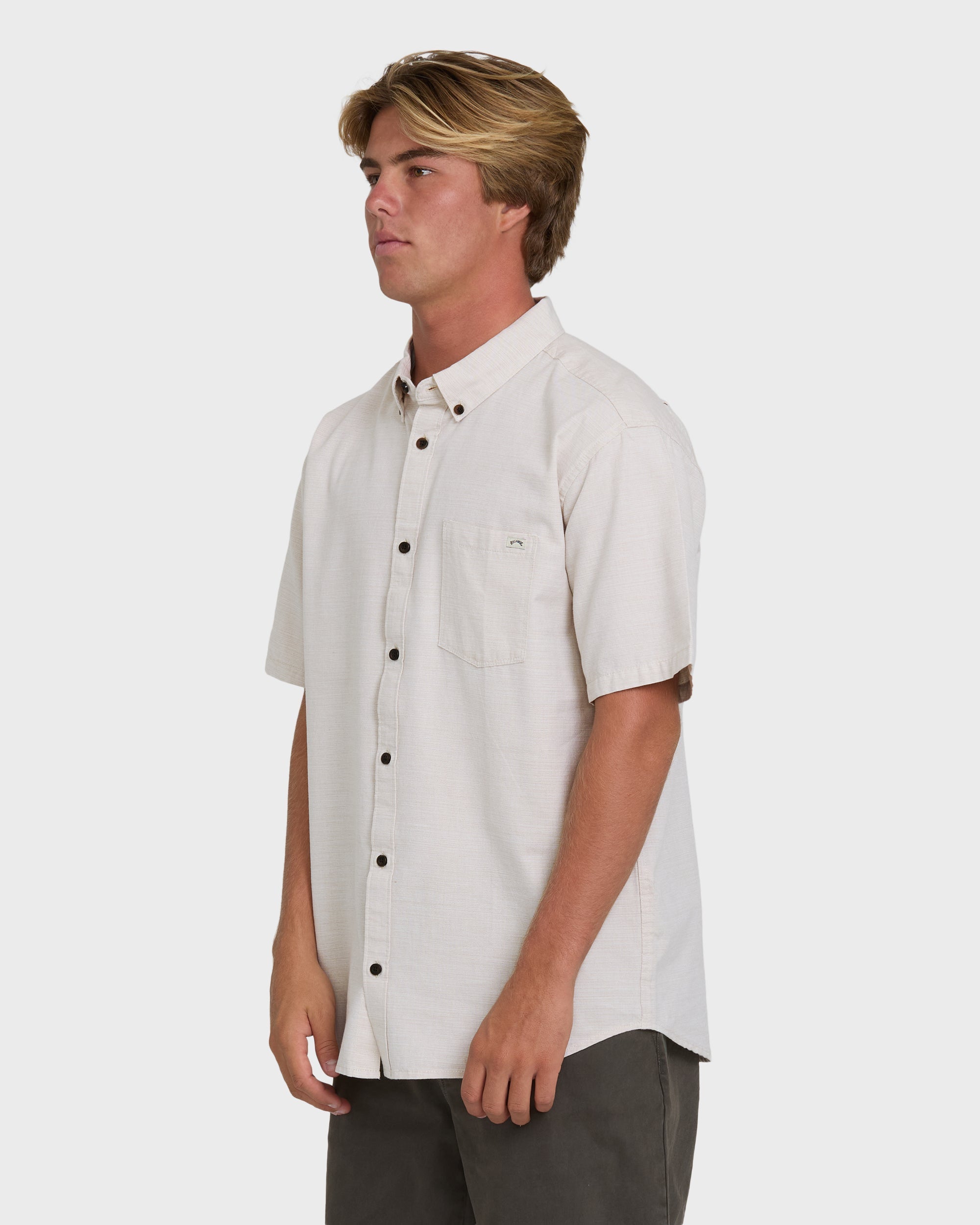 Billabong All Day Short Sleeve Woven Shirt - Khaki