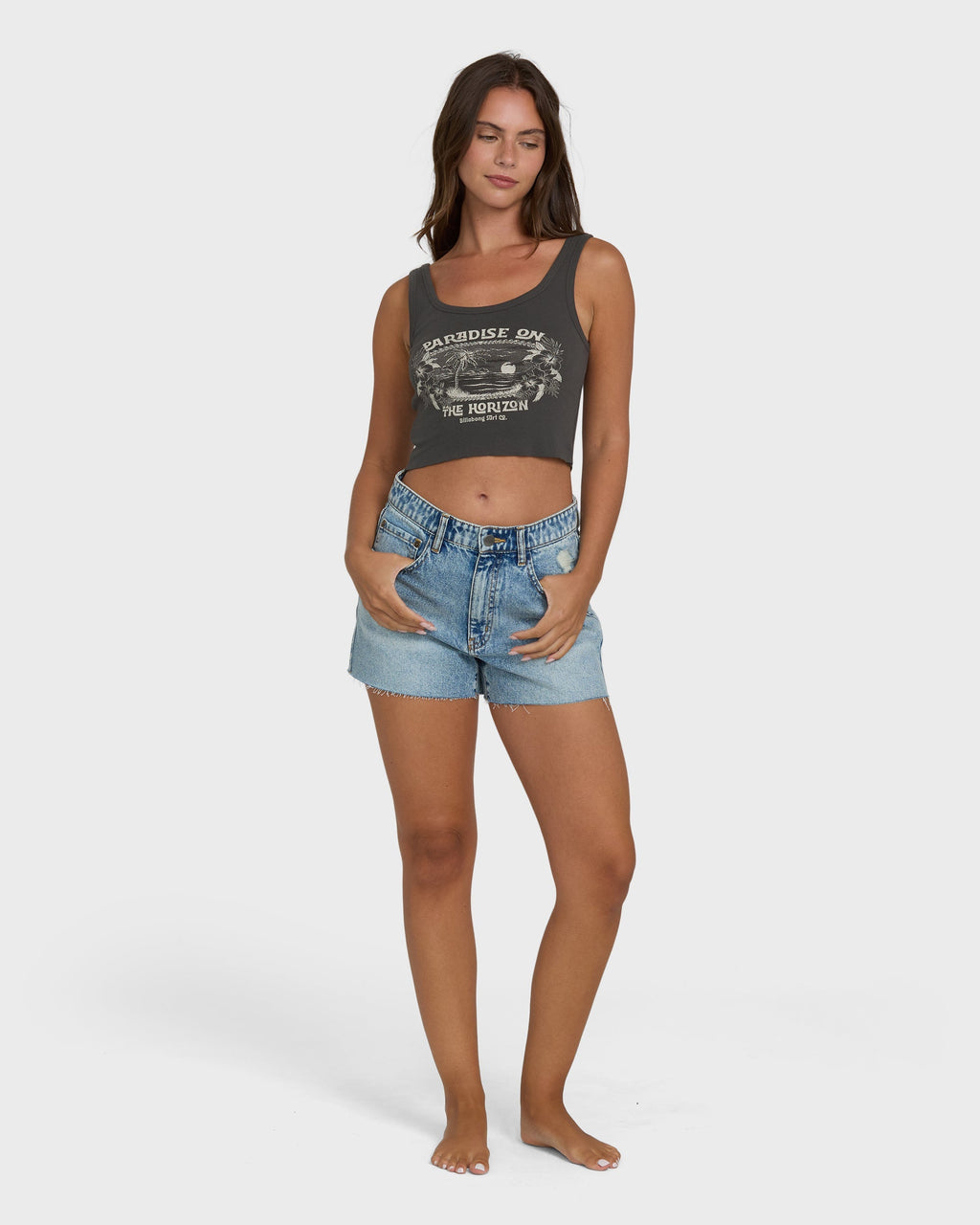 Billabong All Day Paradise Tank Top - Off Black