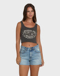 Billabong All Day Paradise Tank Top - Off Black