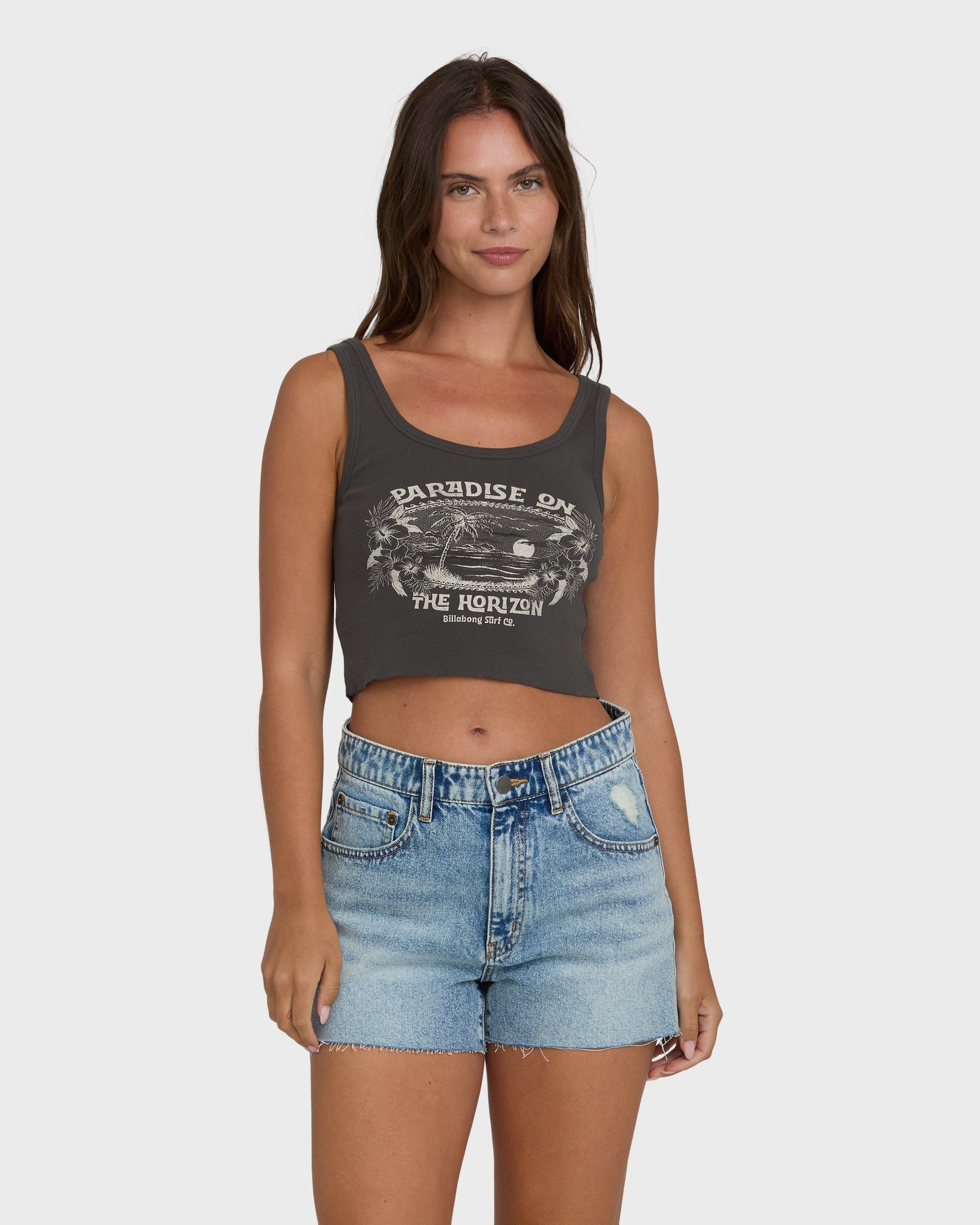 Billabong All Day Paradise Tank Top - Off Black