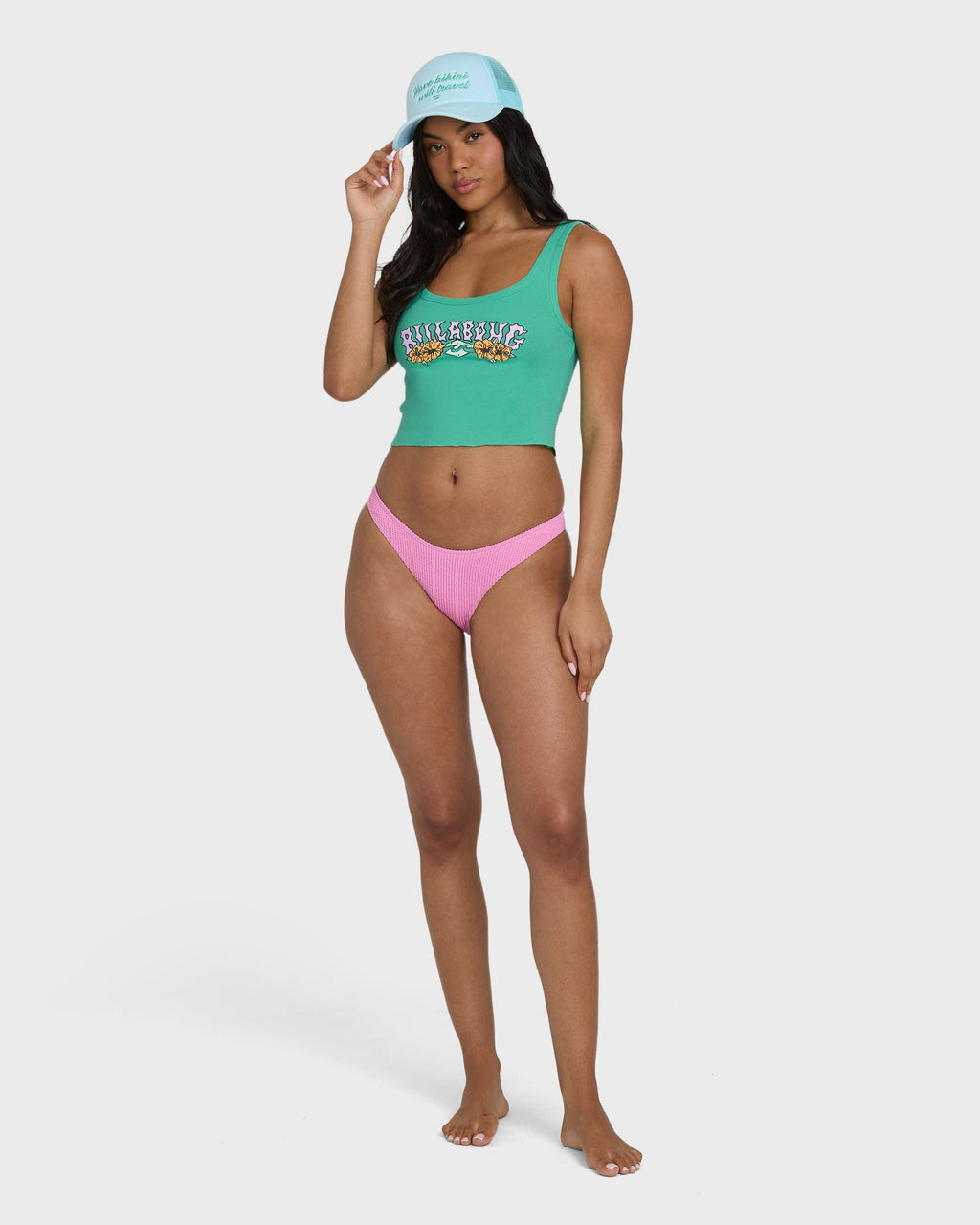 Billabong Hibiscus Minds Tank Top - Green Tropics