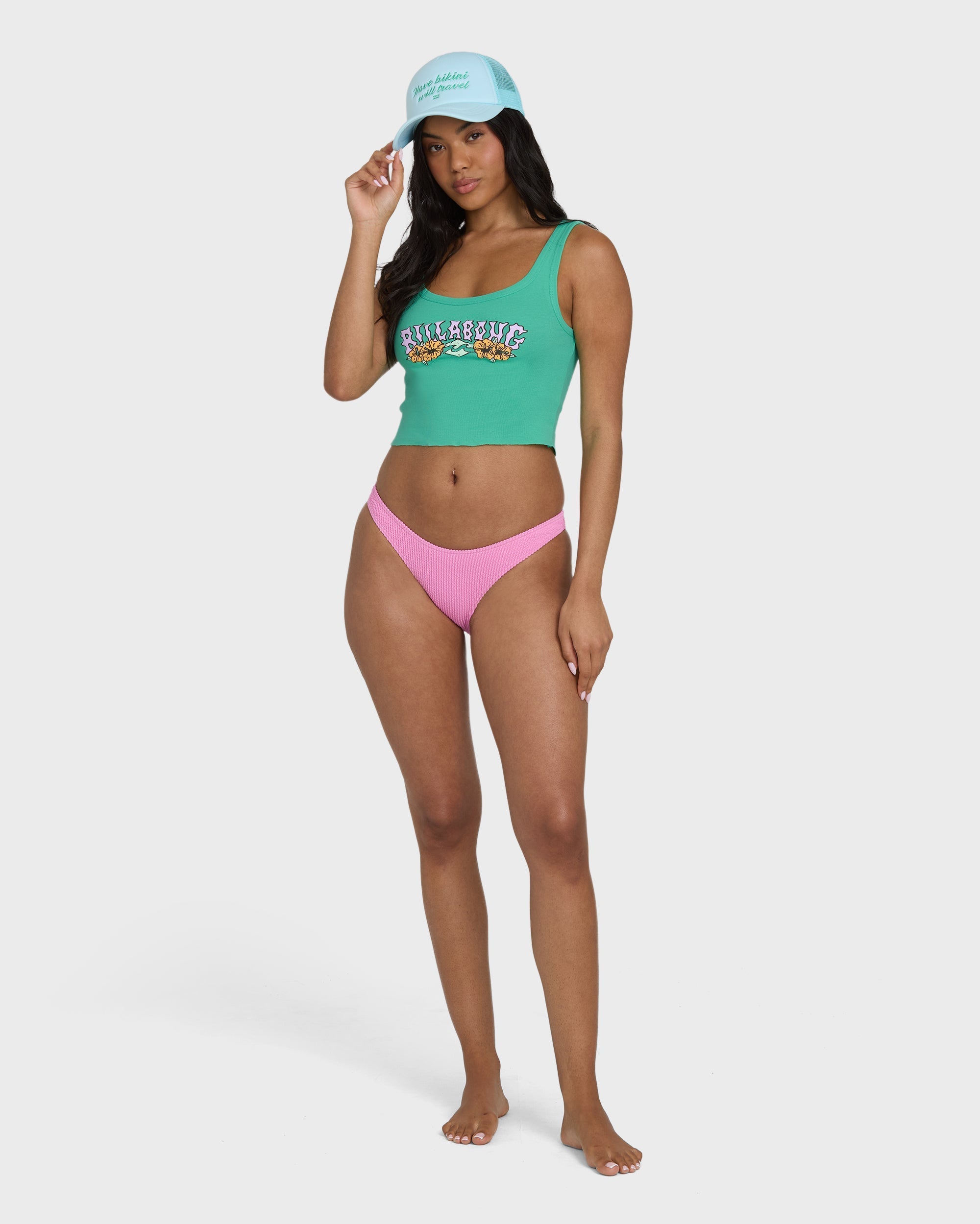 Billabong Hibiscus Minds Tank Top - Green Tropics
