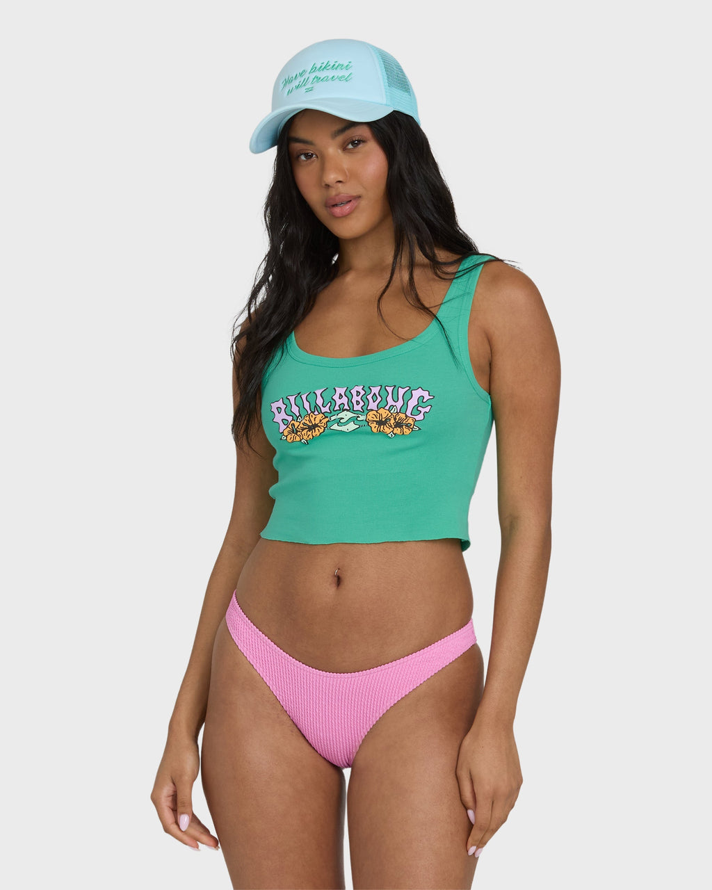 Billabong Hibiscus Minds Tank Top - Green Tropics