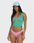 Billabong Hibiscus Minds Tank Top - Green Tropics