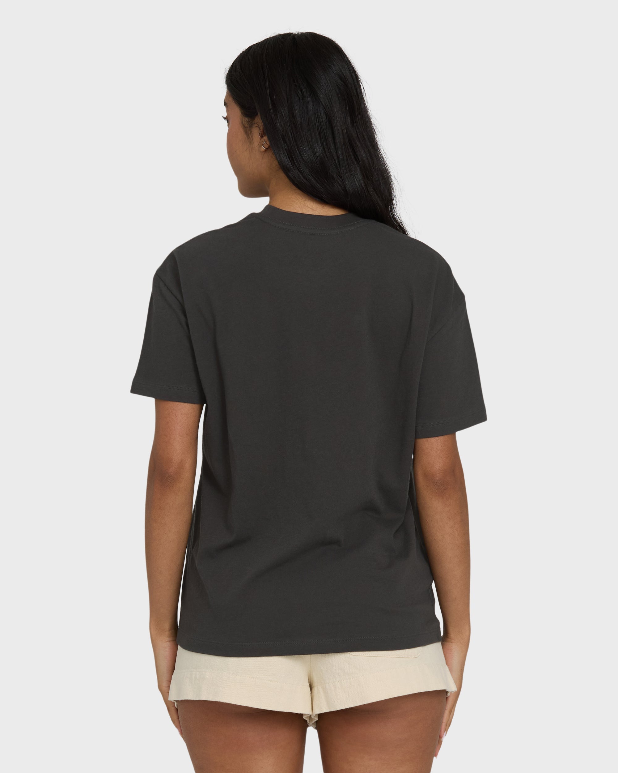 Billabong Rays Of Joy Short Sleeve Knit T-Shirt - Off Black