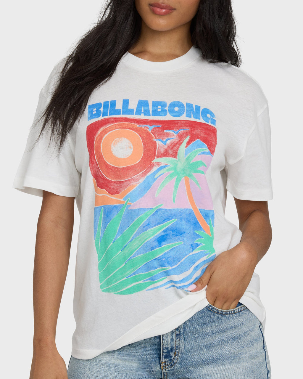 Billabong Highs And Lows Short Sleeve Knit T-Shirt - Salt Crystal