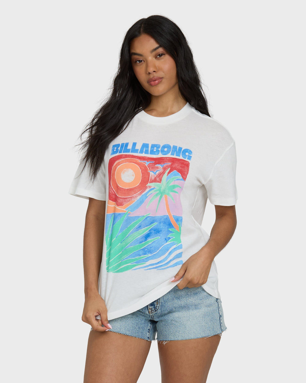 Billabong Highs And Lows Short Sleeve Knit T-Shirt - Salt Crystal