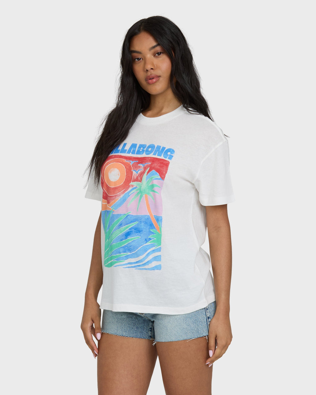 Billabong Highs And Lows Short Sleeve Knit T-Shirt - Salt Crystal