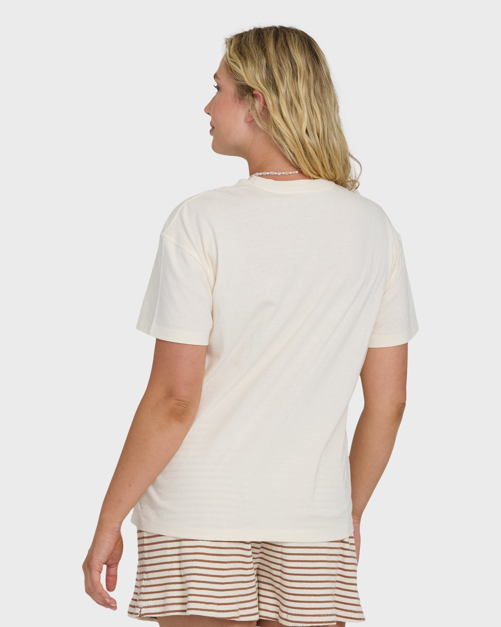 Billabong In Front Of Me Short Sleeve Knit T-Shirt - White Cap