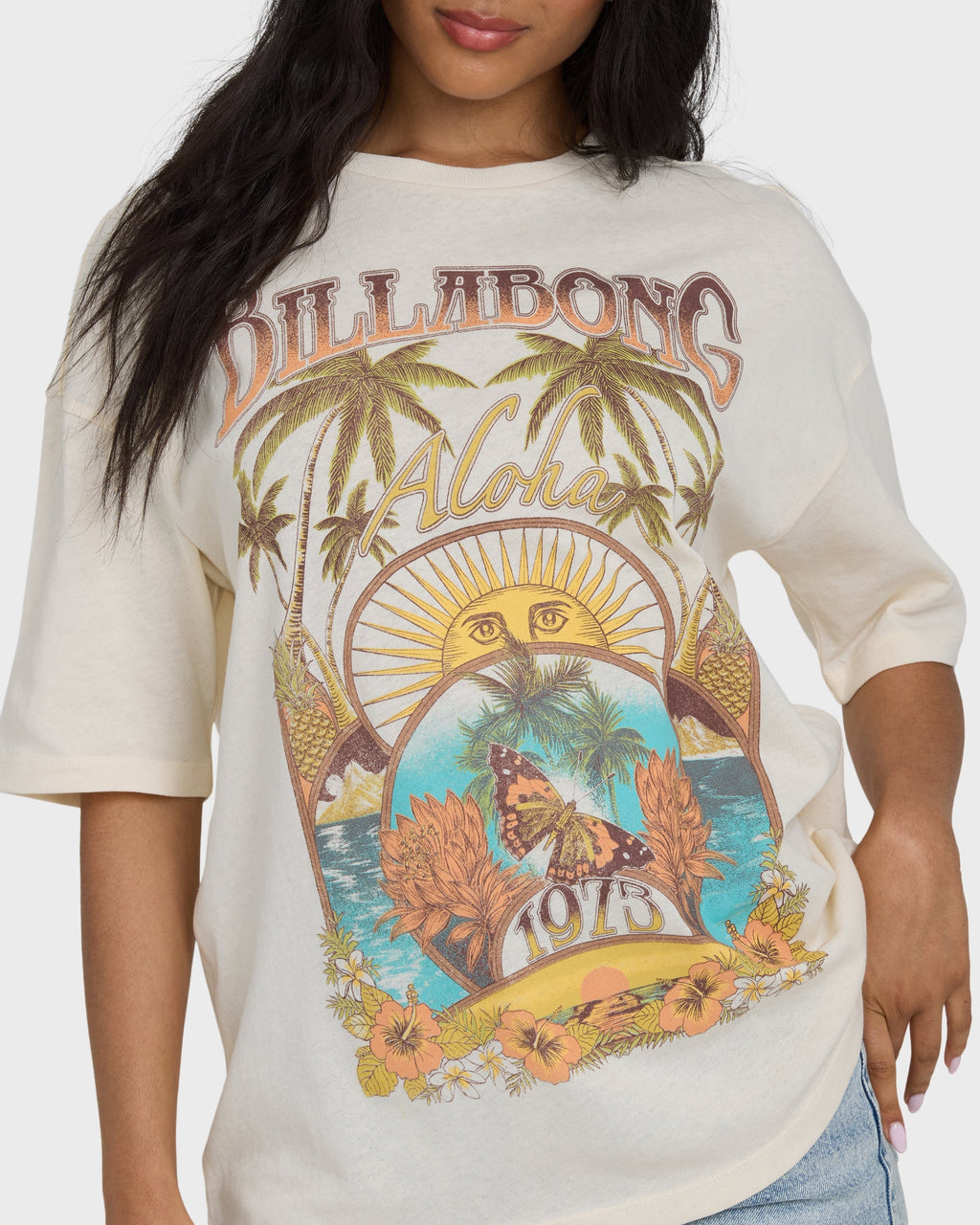 Billabong Forever Dawn Short Sleeve Knit T-Shirt - White Cap