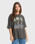 Billabong Found in Paradise Short Sleeve Knit T-Shirt - Off Black