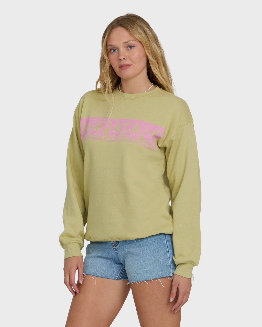 Billabong Giving Shade Crewneck Sweatshirt - Cactus