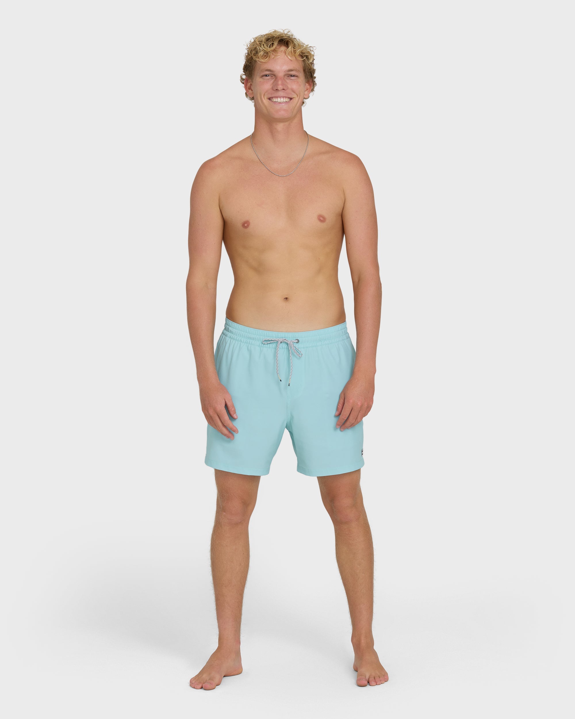Billabong Lineup Solid Layback 16 Trunks - Dusty Blue