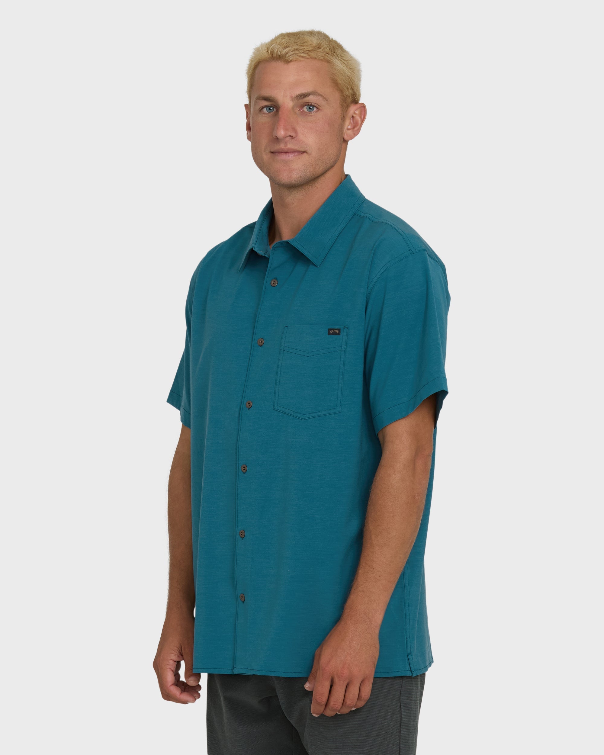 Billabong A/Div Surftrek Transit Short Sleeve Woven Shirt - Tropical Teal