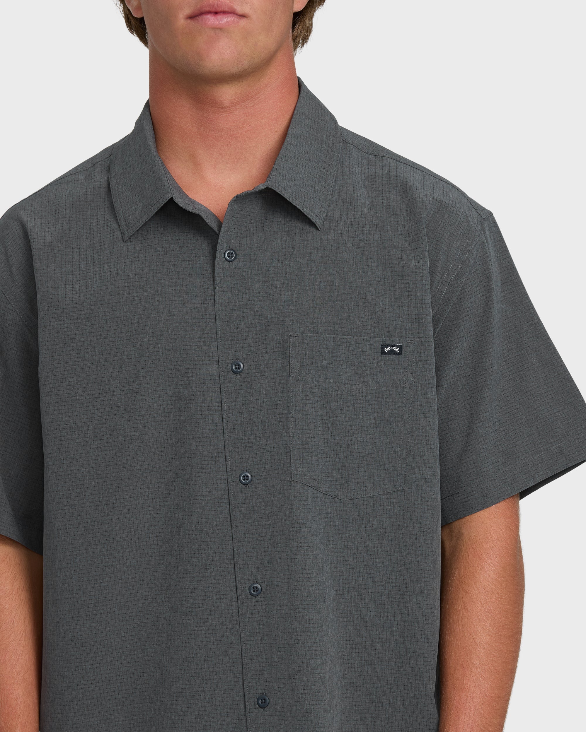 Billabong A/Div Surftrek Perforated Short Sleeve Woven Shirt - Carbon