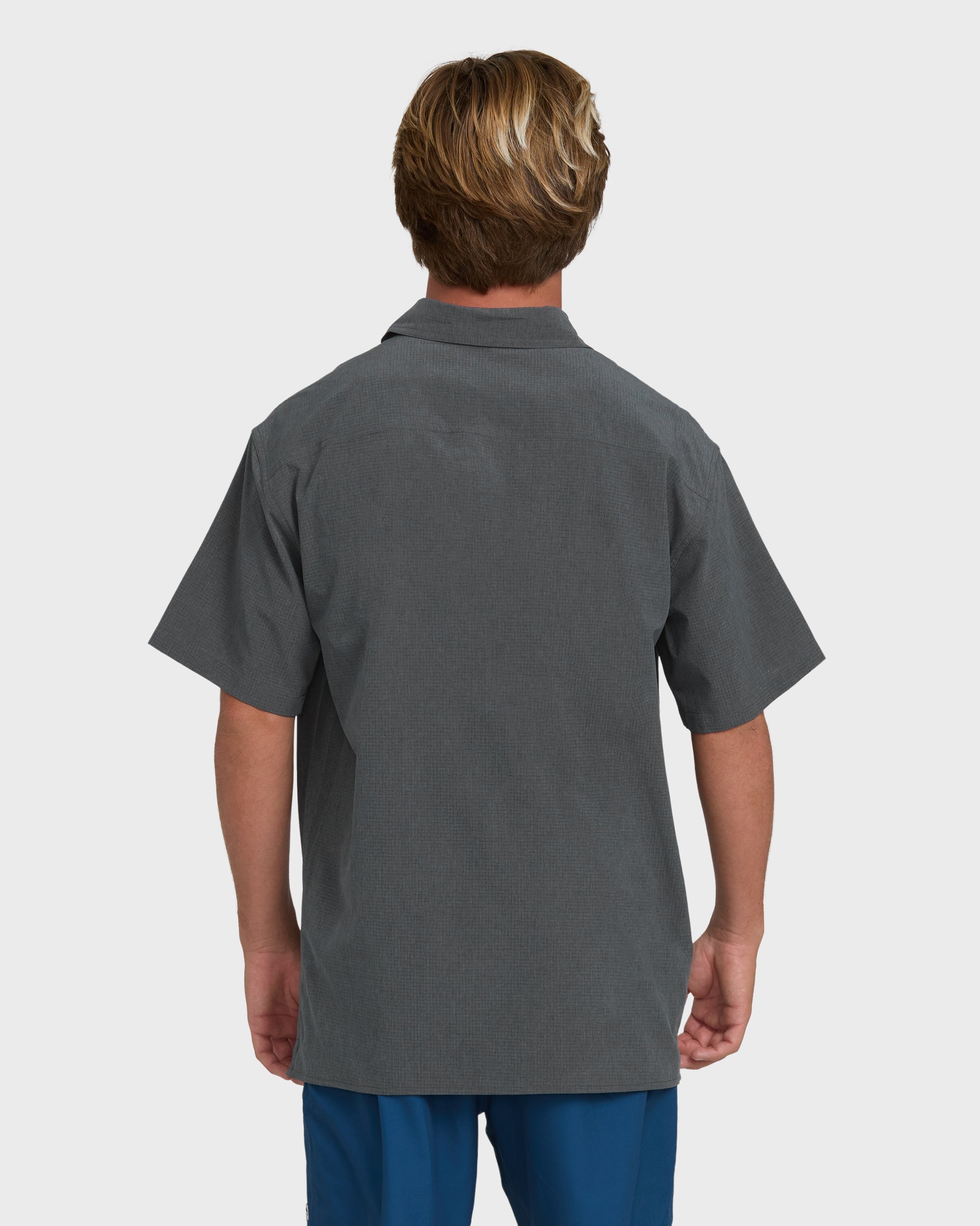 Billabong A/Div Surftrek Perforated Short Sleeve Woven Shirt - Carbon