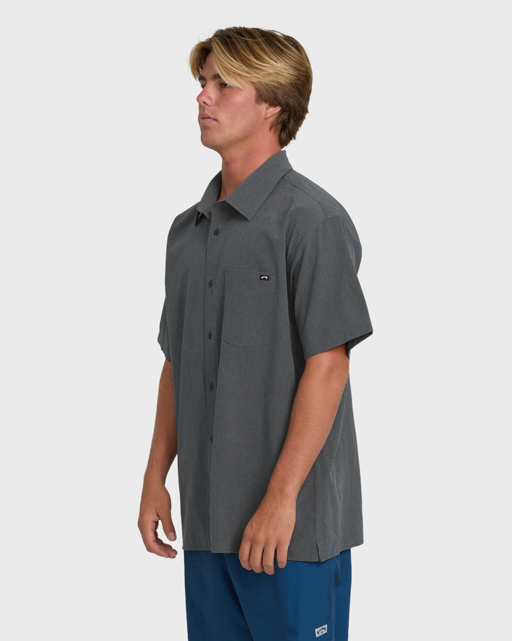 Billabong A/Div Surftrek Perforated Short Sleeve Woven Shirt - Carbon