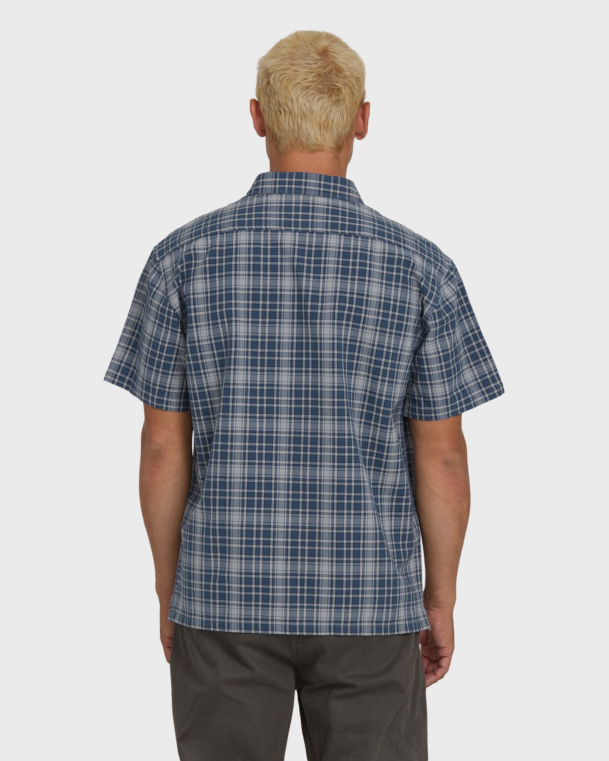 Billabong Bad Dog Short Sleeve Woven Shirt - Dark Denim