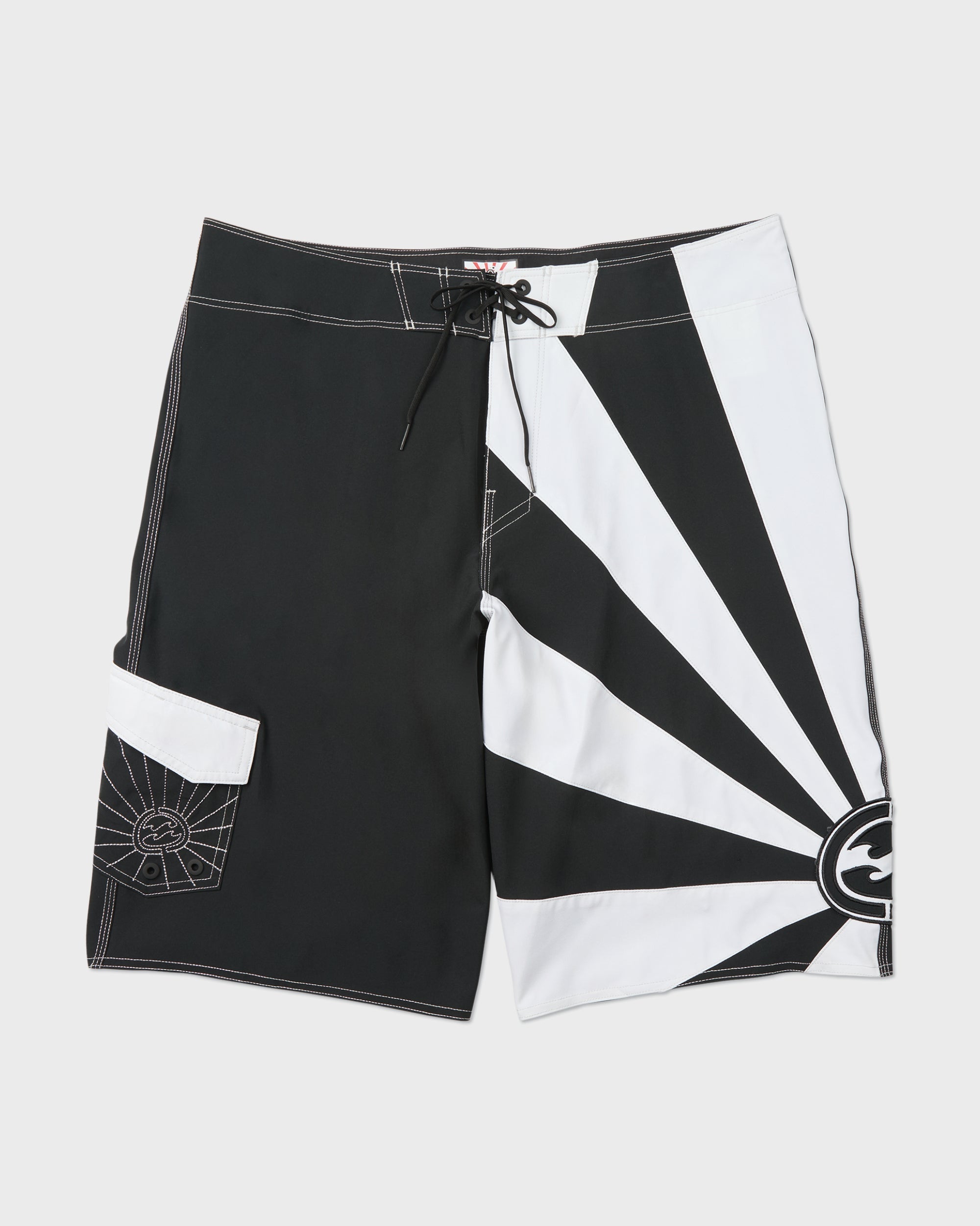 Billabong A.I. Rising Sun Pro 22 Boardshorts - Black/White..