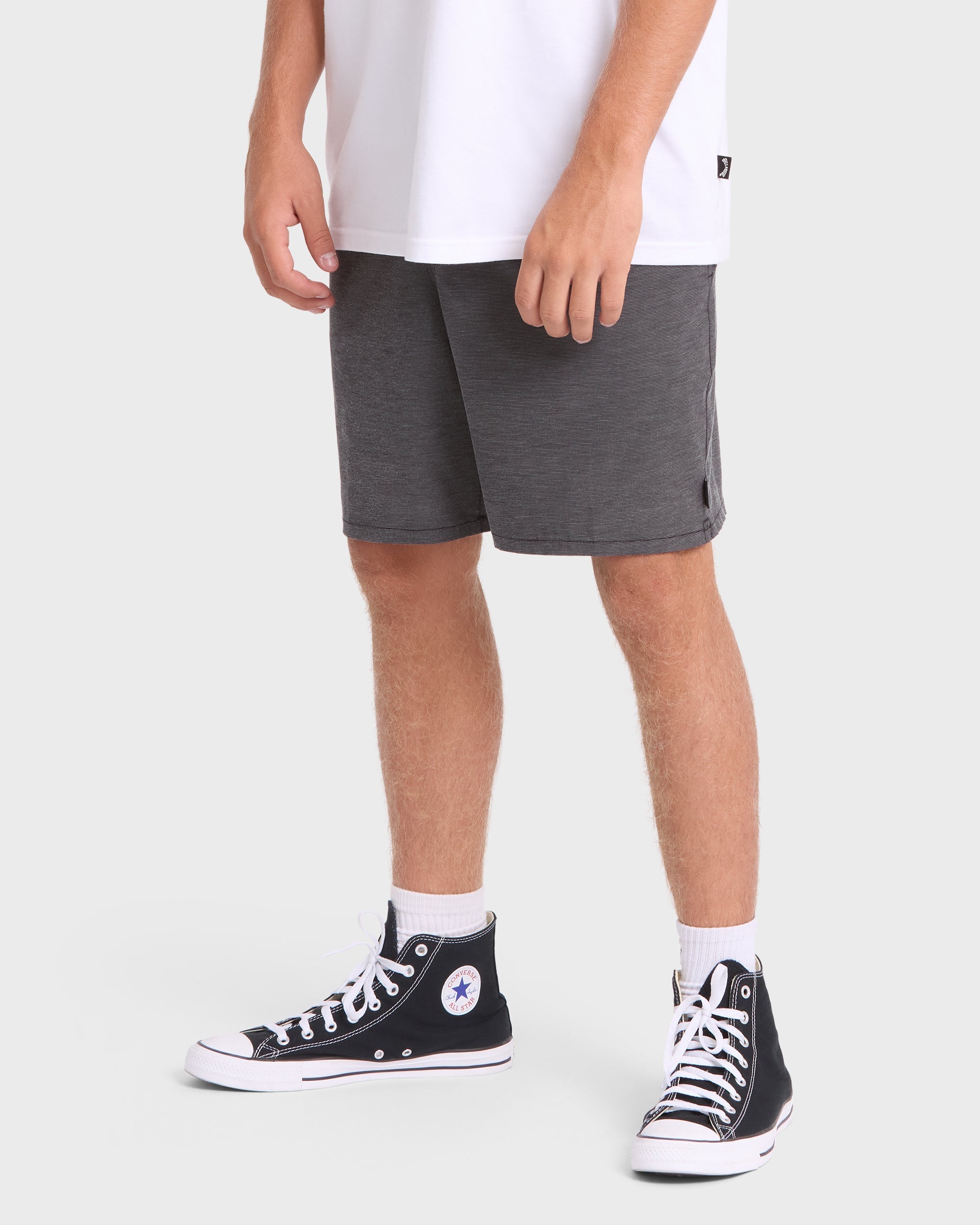 Billabong Crossfire Elastic Wave Washed 18 Amphibian Hybrid Shorts - Black