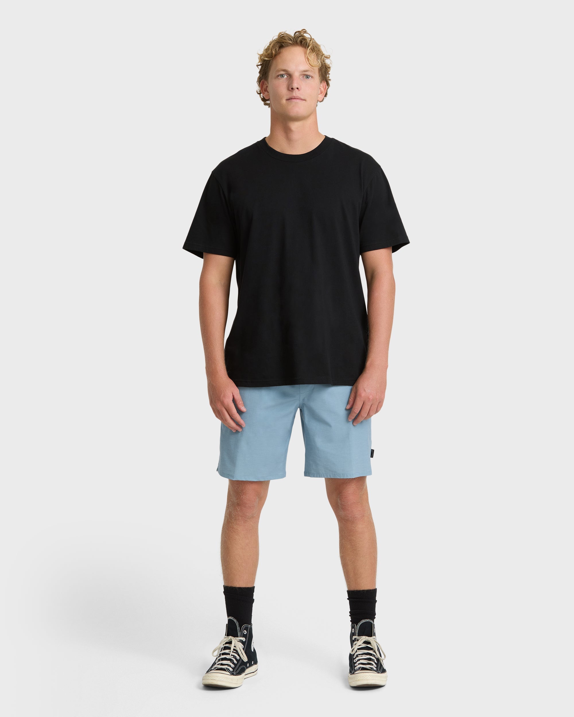 Billabong Crossfire Submersible 18 Hybrid Shorts - Blue Fog