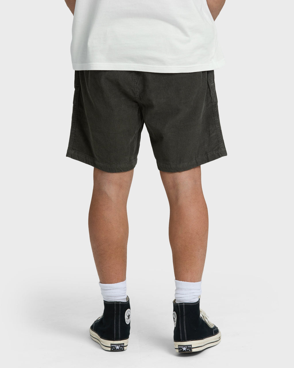 Billabong Larry Layback 17 Corduroy Shorts - Dark Gray