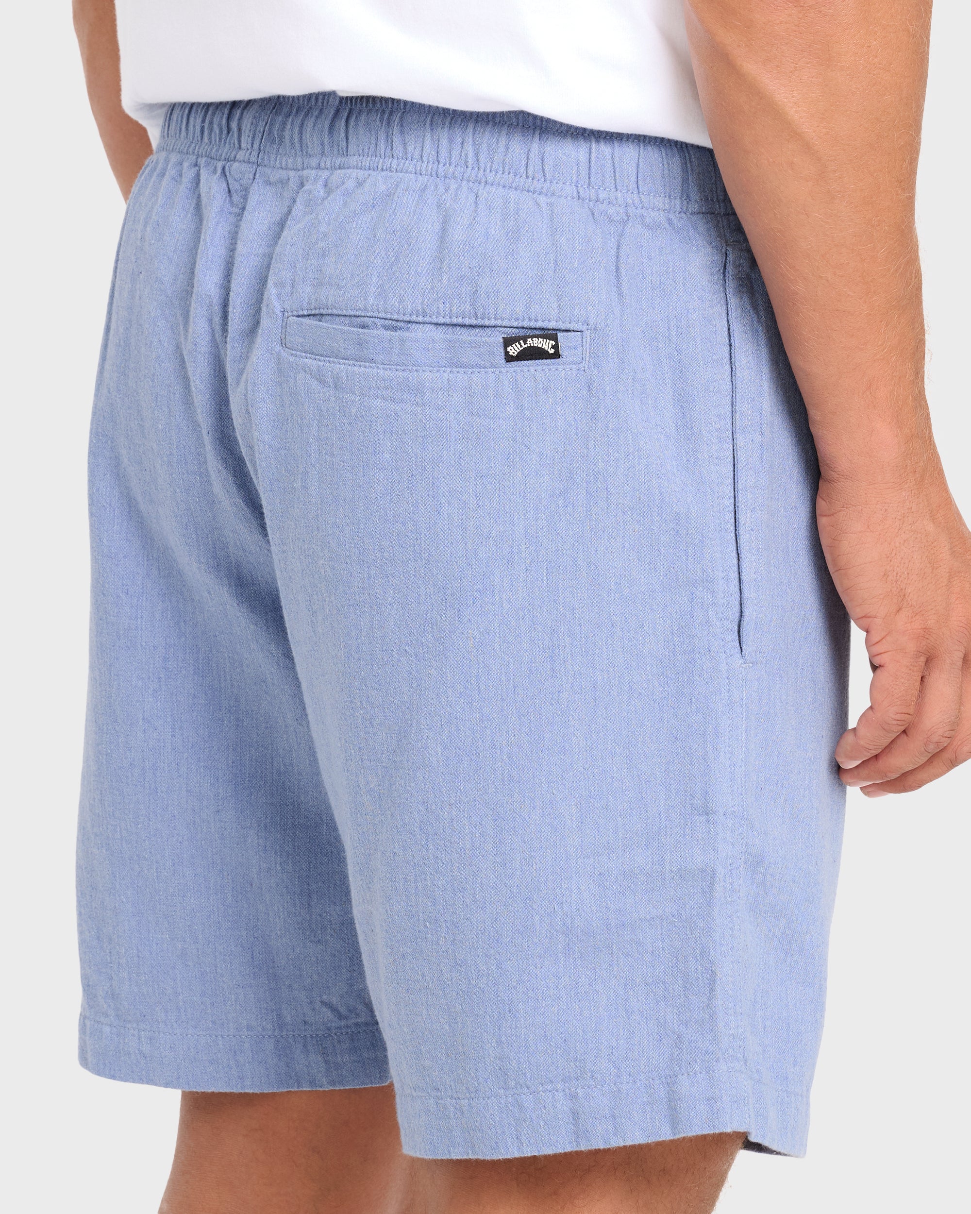 Billabong San O Layback Linen Shorts - Blue Heather