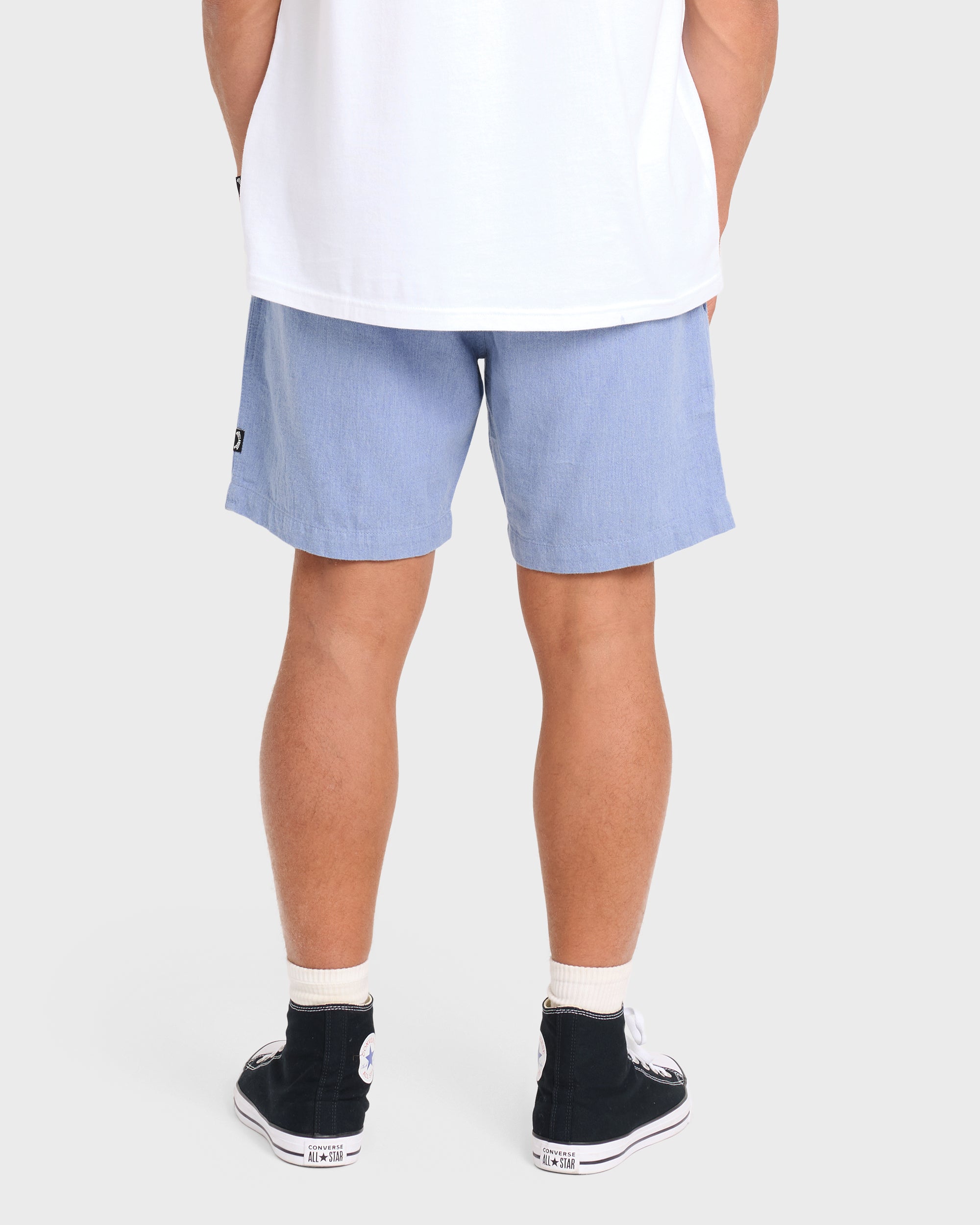 Billabong San O Layback Linen Shorts - Blue Heather