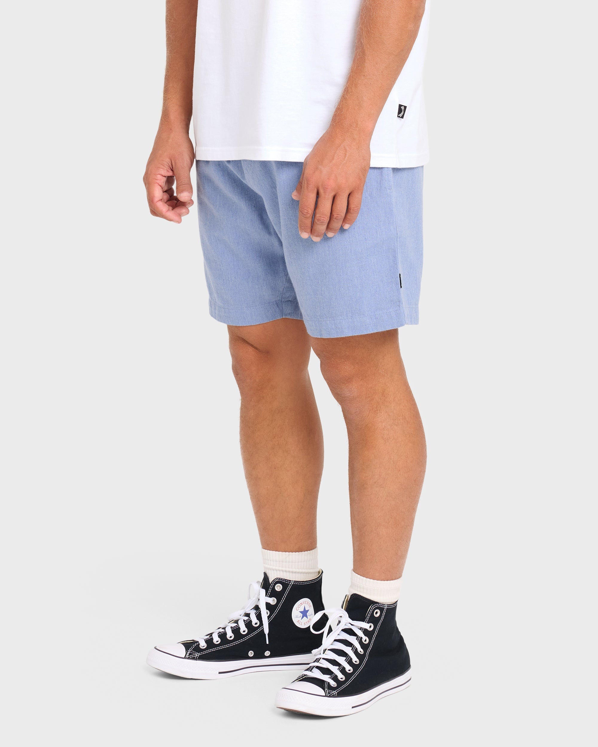 Billabong San O Layback Linen Shorts - Blue Heather