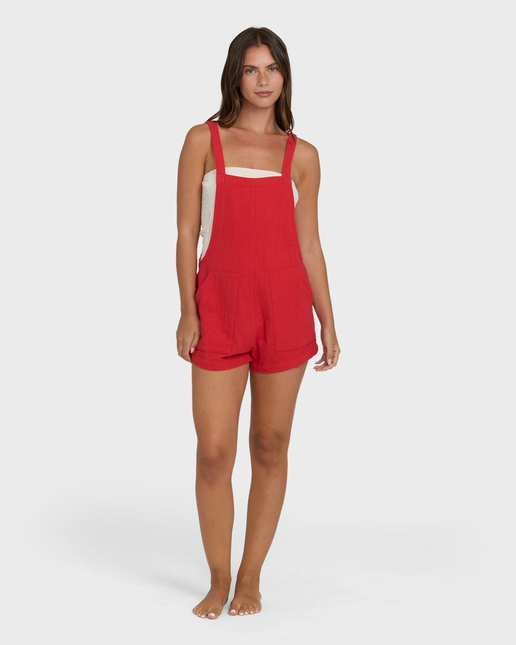 Billabong Beach Crush Romper - Fiesta Red