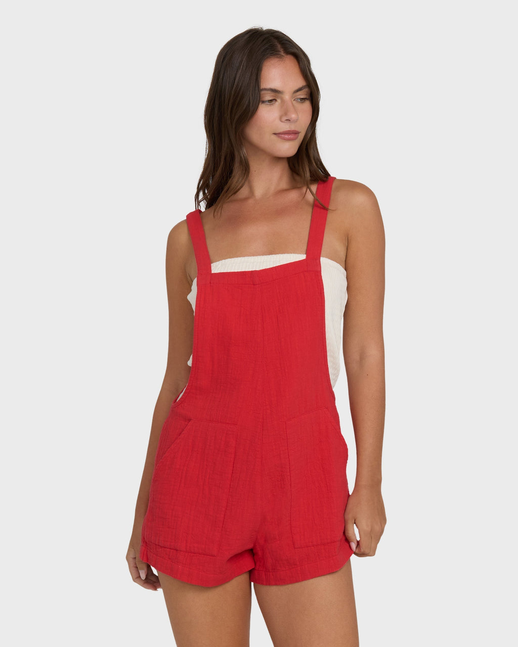 Billabong Beach Crush Romper - Fiesta Red