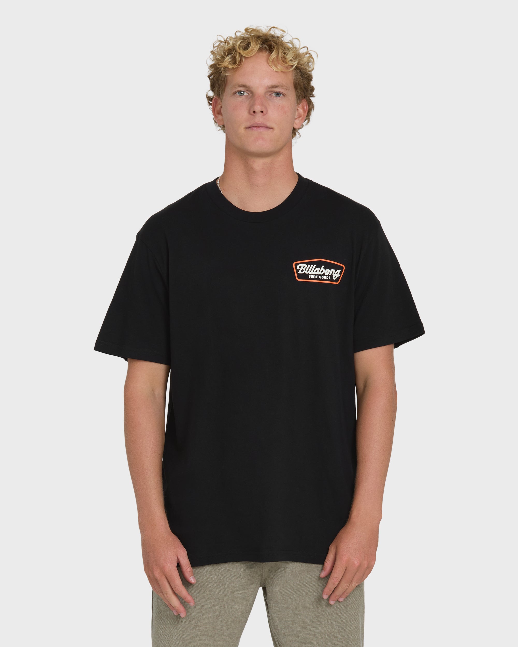 Billabong Off Duty Premium Short Sleeve Knit T-Shirt - Black