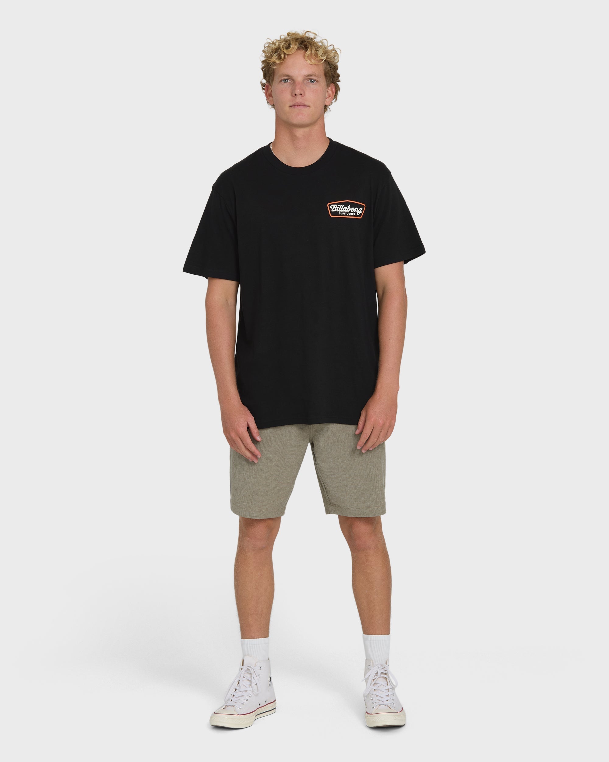 Billabong Off Duty Premium Short Sleeve Knit T-Shirt - Black