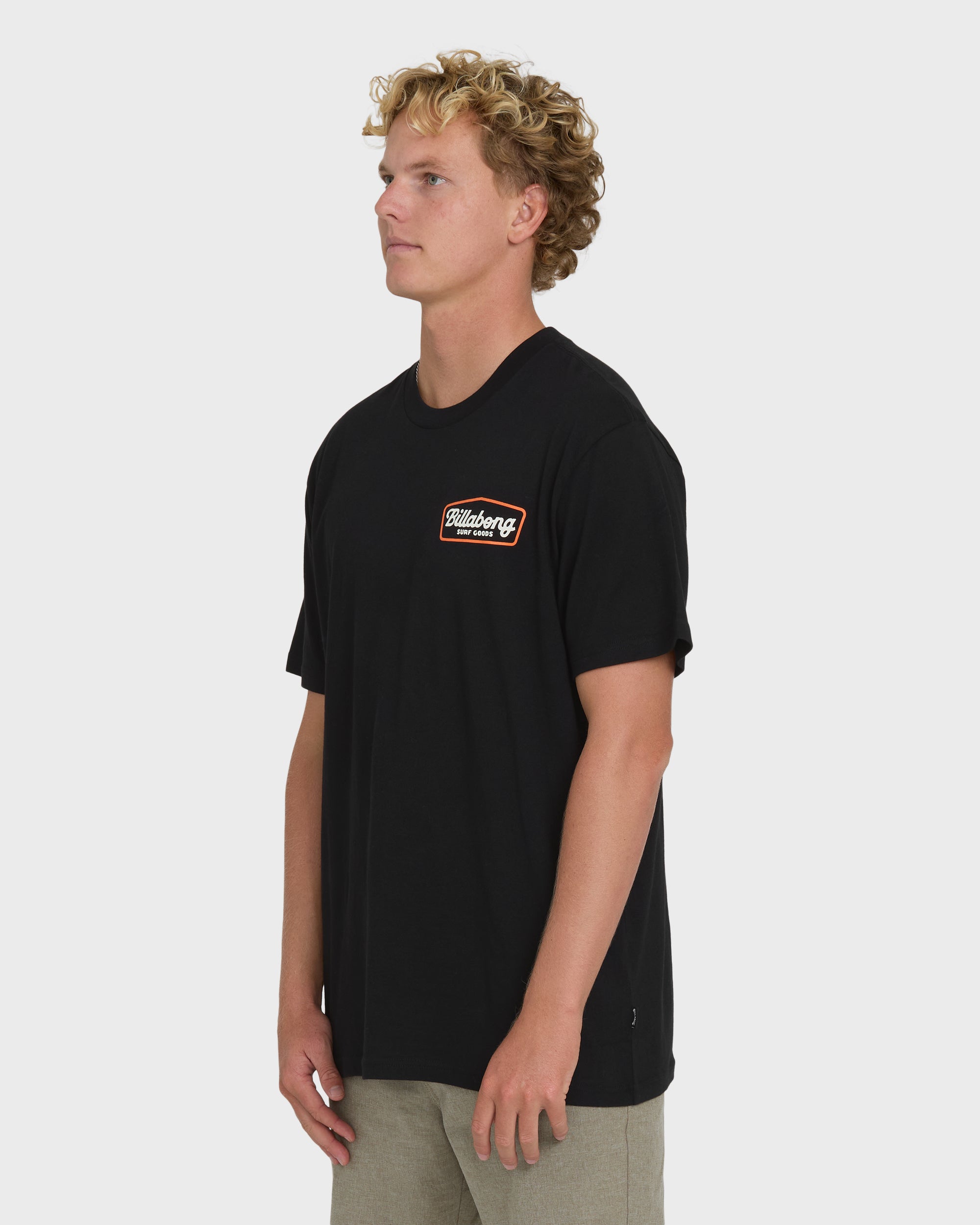 Billabong Off Duty Premium Short Sleeve Knit T-Shirt - Black