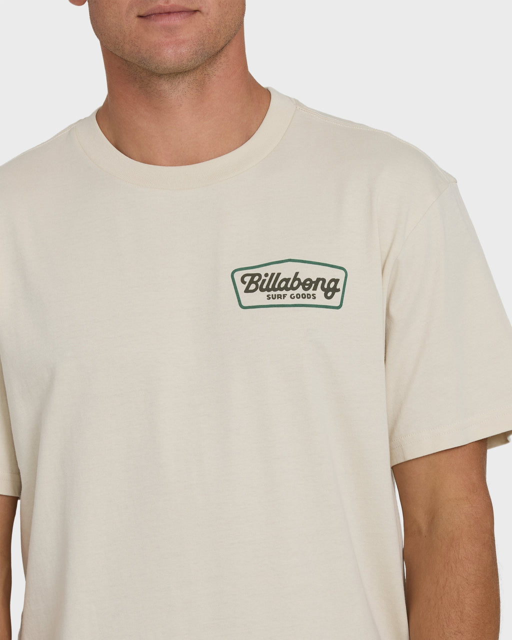 Billabong Off Duty Premium Short Sleeve Knit T-Shirt - Oatmeal