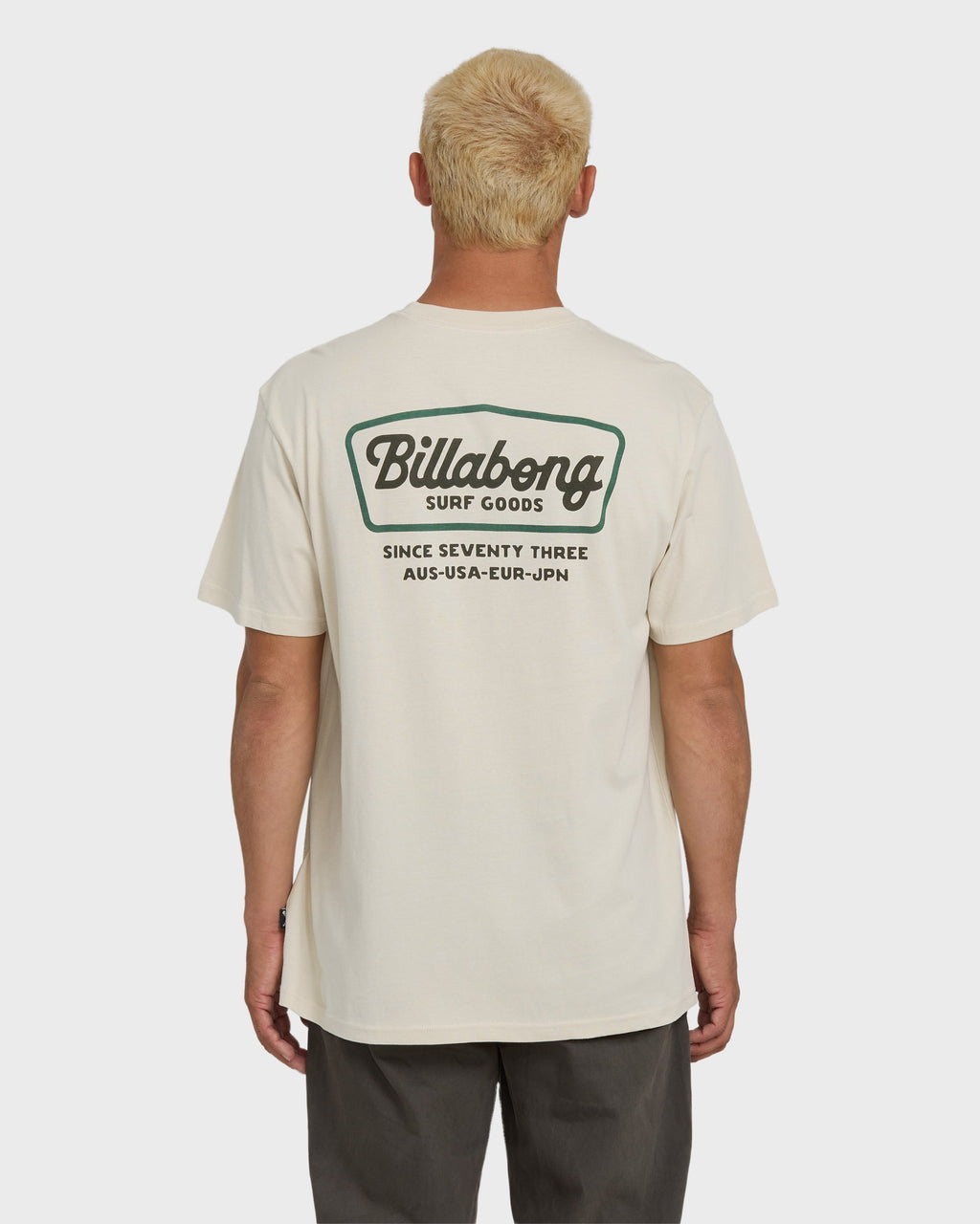 Billabong Off Duty Premium Short Sleeve Knit T-Shirt - Oatmeal