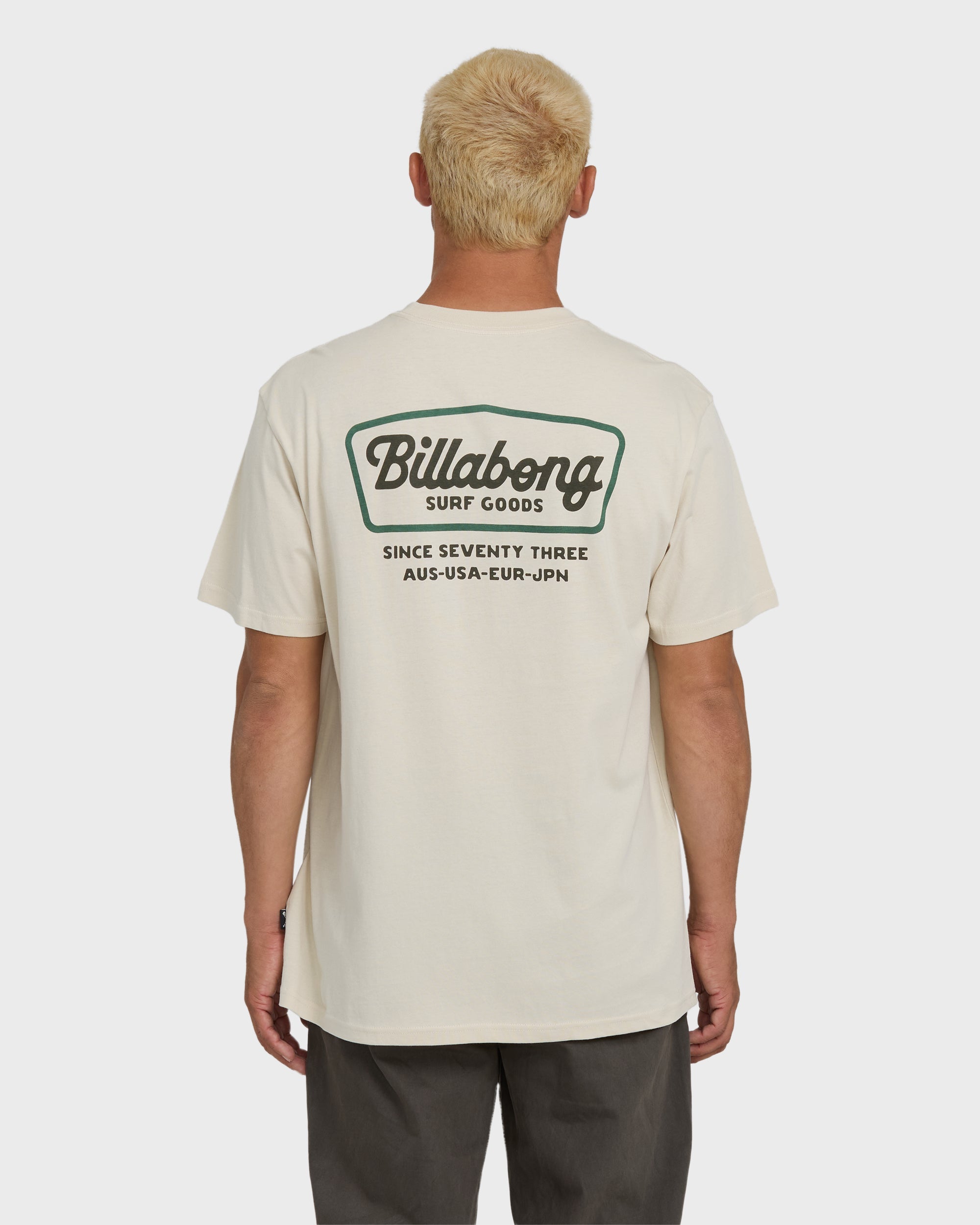 Billabong Off Duty Premium Short Sleeve Knit T-Shirt - Oatmeal