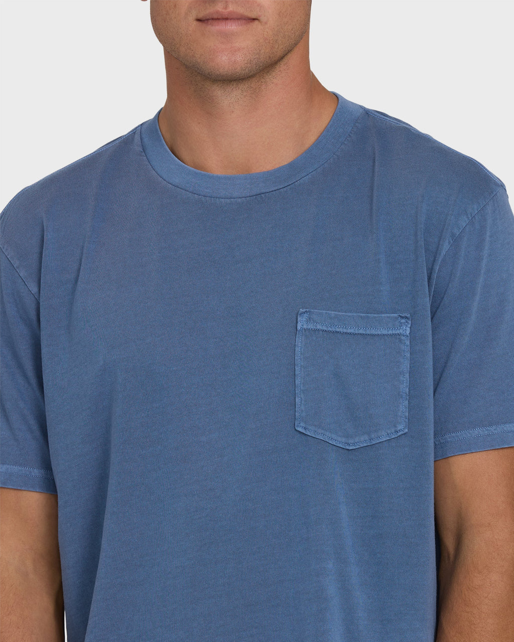 Billabong Essential Wave Washed Premium Short Sleeve Pocket Tee - Blue Horizon