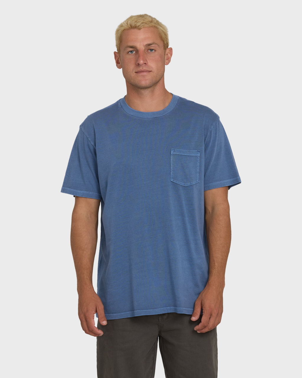 Billabong Essential Wave Washed Premium Short Sleeve Pocket Tee - Blue Horizon