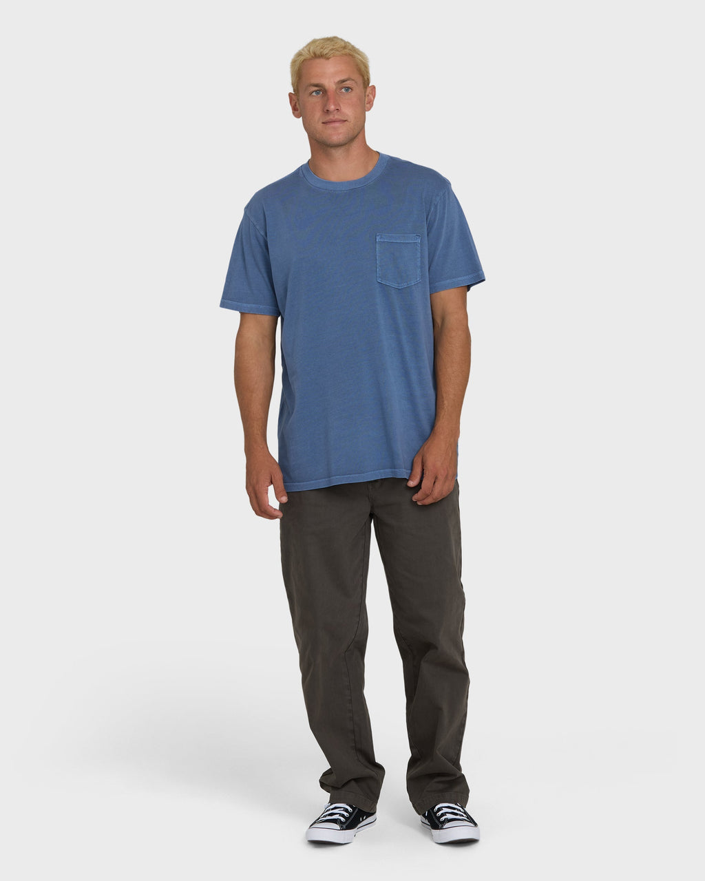 Billabong Essential Wave Washed Premium Short Sleeve Pocket Tee - Blue Horizon