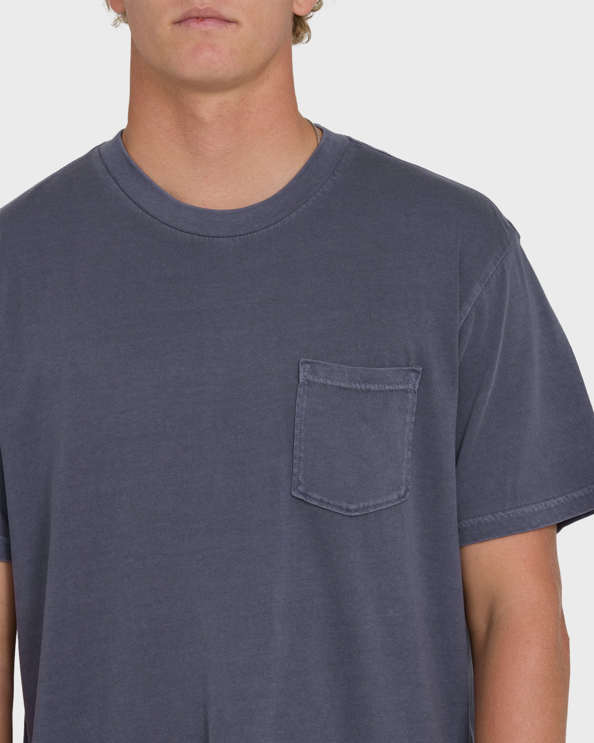 Billabong Essential Wave Washed Premium Short Sleeve Pocket Tee - Graystone