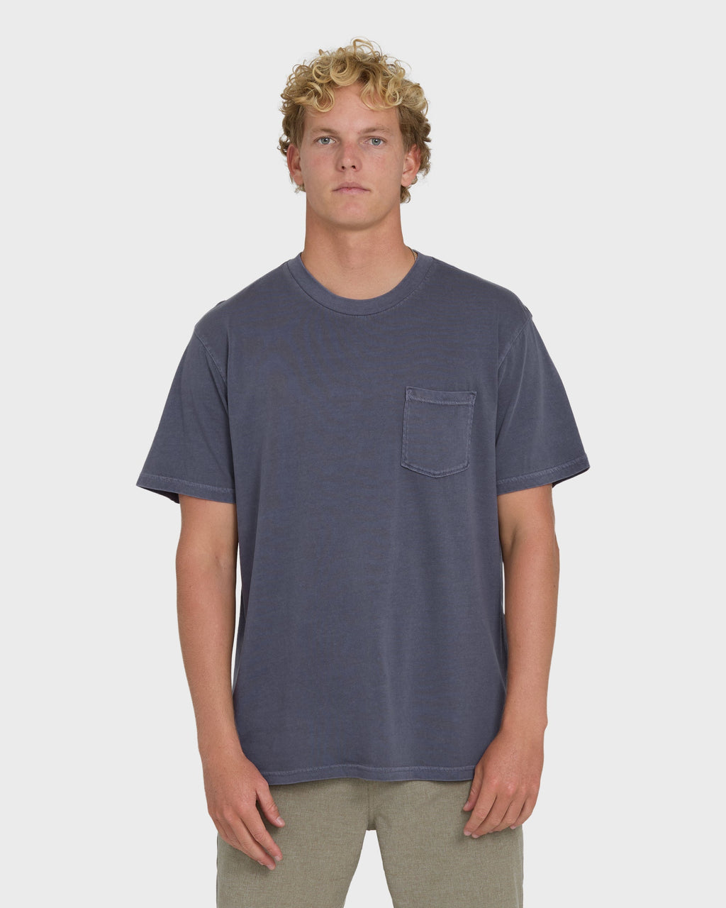 Billabong Essential Wave Washed Premium Short Sleeve Pocket Tee - Graystone