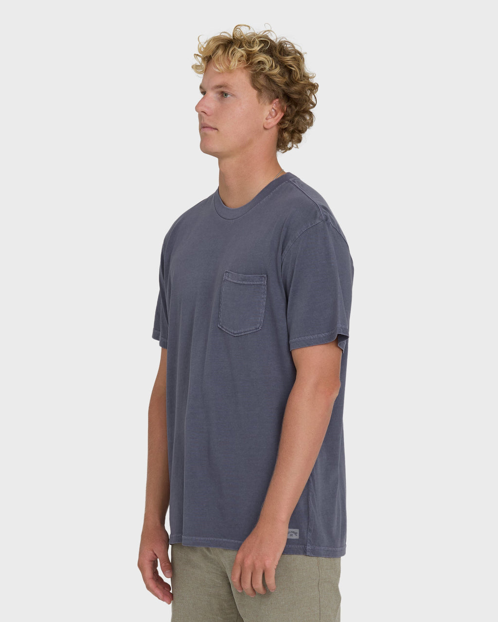 Billabong Essential Wave Washed Premium Short Sleeve Pocket Tee - Graystone